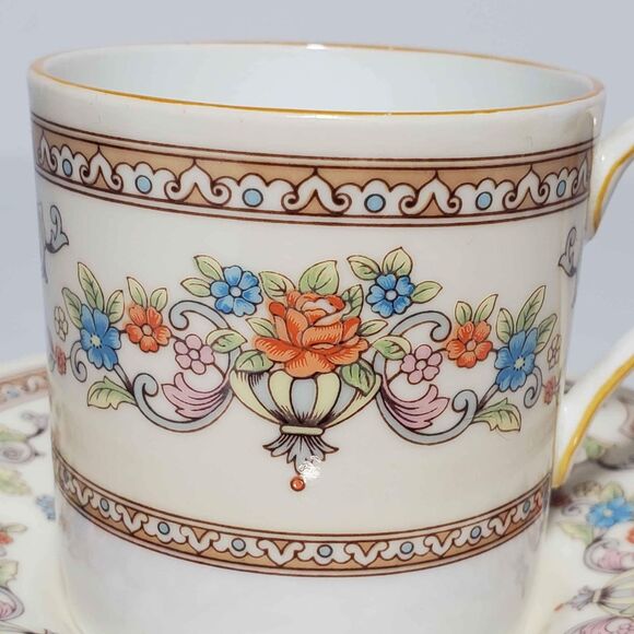 Aynsley Demitasse (Small) Cup and Saucer Devonshire Vintage - Picture 3 of 10